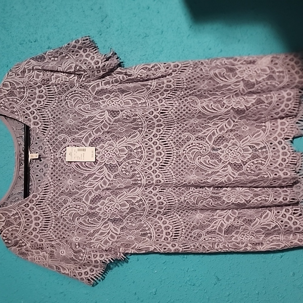 Maurices Lace Blouse in Light Purple